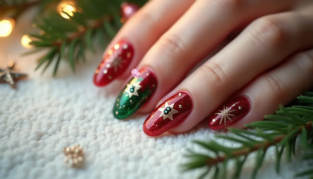 So gestaltest Du festliche press on nails christmas für die Feiertage